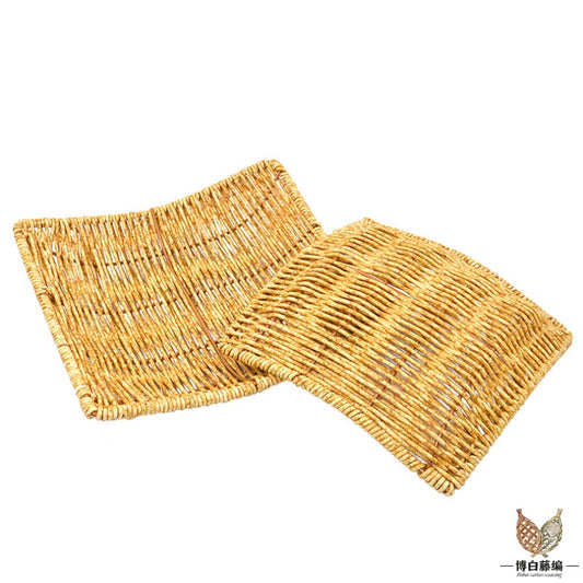 Handwoven Eco-Friendly Rattan Snack Basket for Bread & Fruit